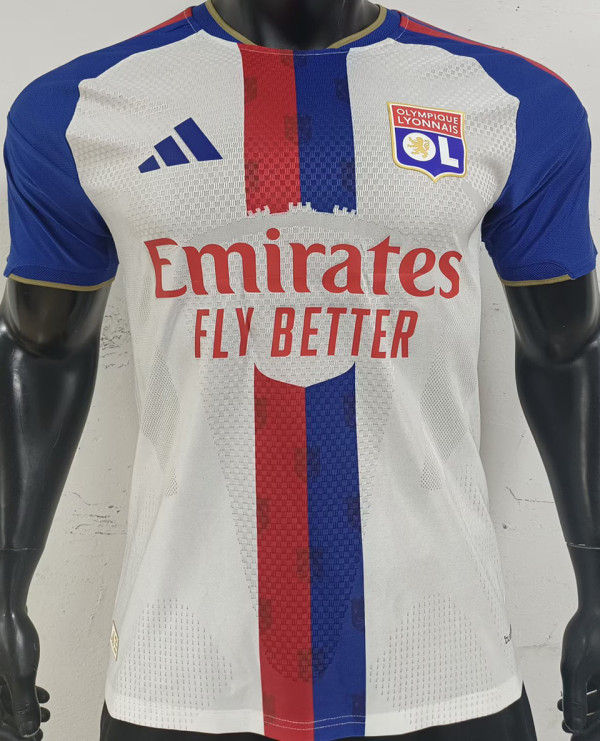 2026/27 Lyon Home White Player Version Soccer Jersey