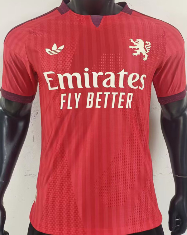 2026/27 Lyon Away Red Player Version Soccer Jersey