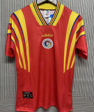 1996 Romania Red Retro Soccer Jersey