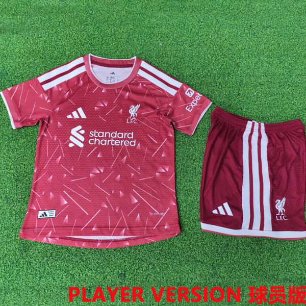 2026/27 LFC Home Red Kids Player Version Soccer Jersey