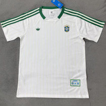 2026/27 Brazil White Retro Style Fans Soccer Jersey