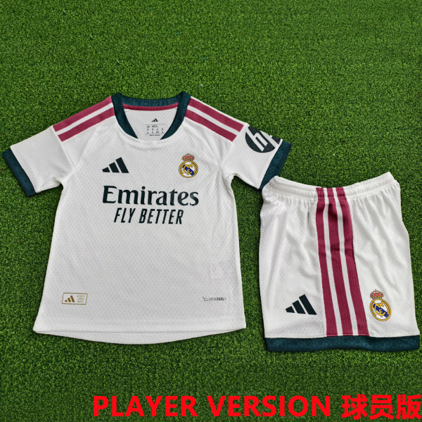 2026/27 RM Home White Kids Player Version Soccer Jersey