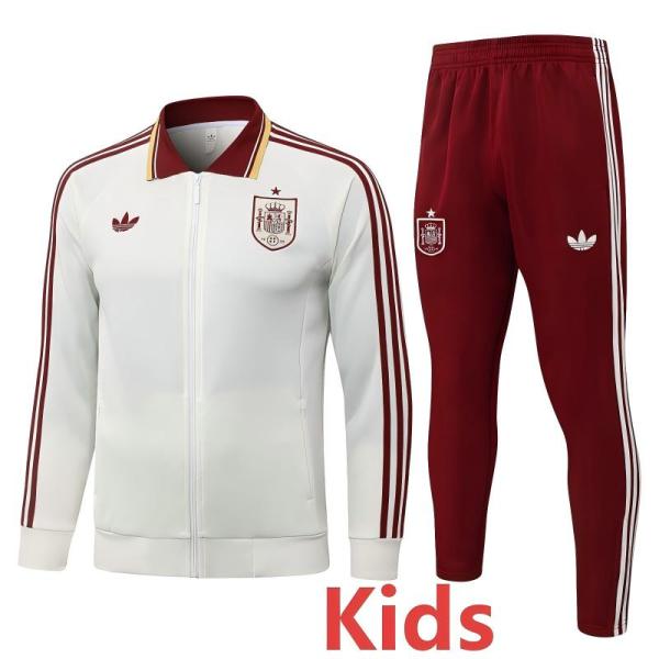 2026/27 Spain Brown Khaki Kids Jacket Tracksuit
