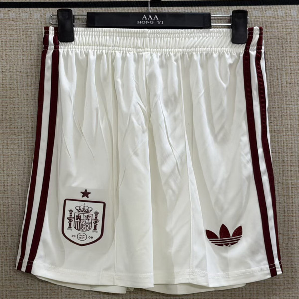 2026/27 Spain White Fans Shorts Pants