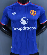 2026/27 M Utd Away Blue Player Version Soccer Jersey
