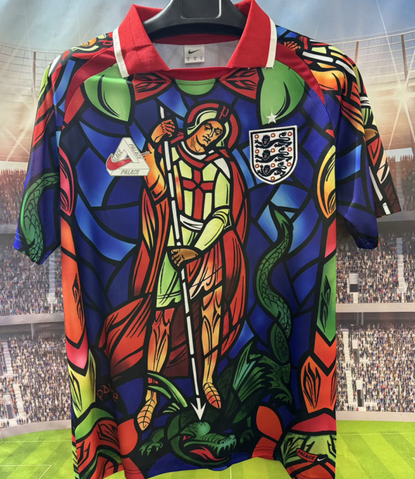 2026 England x PALACE Red Fans Soccer Jersey 红色