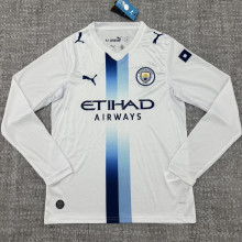 2026/27 Man City Away White Fans Long Sleeve Soccer Jersey
