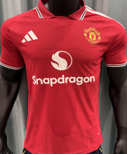 2026/27 M Utd Home Red Player Version Soccer Jersey