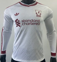 2026/27 LFC Away White Player Version Long Sleeve Soccer Jersey