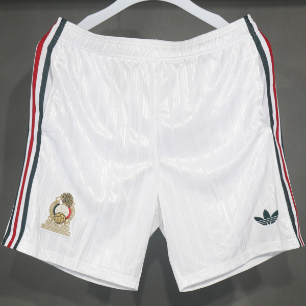 2026/27 Mexico White Retro Style Shorts Pants