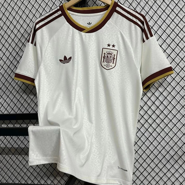 2026/27 Spain 1:1 Quality Away White Fans Soccer Jersey （2 Stars 2星）
