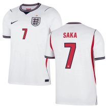 SAKA #7 England 1:1 Quality Home White Fans Soccer Jersey 2026/27 ★★