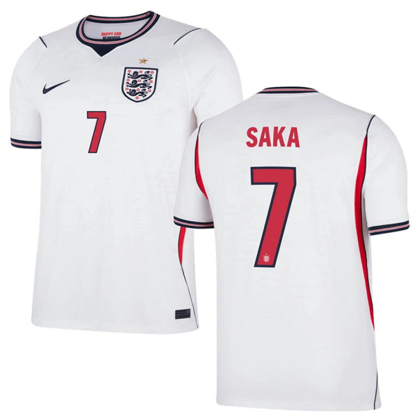 SAKA #7 England 1:1 Quality Home White Fans Soccer Jersey 2026/27 ★★