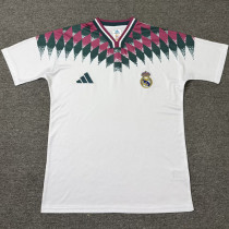 2026/27 RM White Retro Style Fans Soccer Jersey