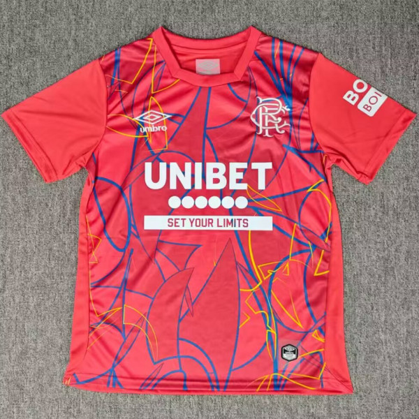 2026/27 Glasgow Rangers Red Goalkeeper Fans Soccer Jersey