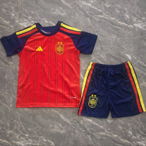 2026/27 Spain Home Red Kids Soccer Jersey （2 Stars 2星）