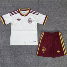 2026/27 Spain Away White Kids Soccer Jersey （2 Stars 2星）