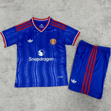 2026/27 M Utd Away Blue Kids Soccer Jersey
