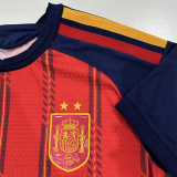 2026/27 Spain Home Red Player Version Long Sleeve Soccer Jersey （2 Stars 2星）