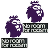 Two EPL New Rubber Patch + No room For racism +