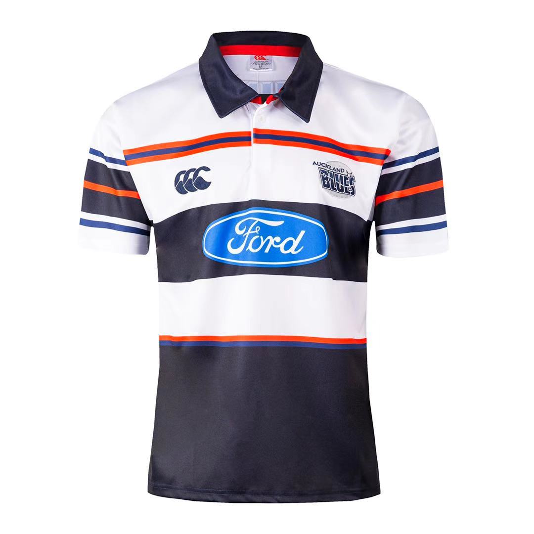 US$ 25.00 - Auckland Blues 1996 Mens Retro Rugby Jersey - m
