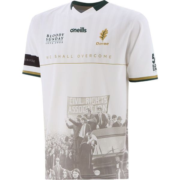 Derry Bloody Sunday Men's Commemoration Jersey - White