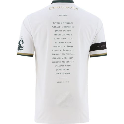 Derry Bloody Sunday Men's Commemoration Jersey - White