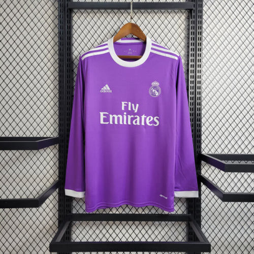 Real Madrid 2016/2017 Away Retro L/S Jersey