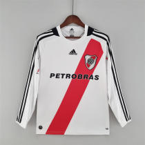 River Plate 2009/2010 Home Retro Long Sleeve Jersey