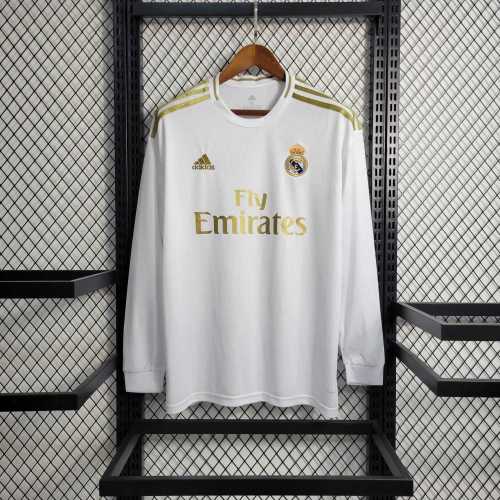 Real Madrid 2019/2020 Home Retro Long Sleeve Jersey