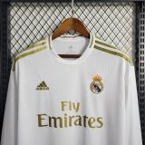 Real Madrid 2019/2020 Home Retro Long Sleeve Jersey