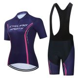 Women's Road Race Pro Team Cycling Short-sleeved Suit Cycling