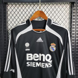 Real Madrid 2006/2007 Away Long Sleeve Retro Jersey