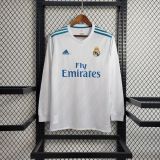 Real Madrid 2017/2018 Home Retro L/S Jersey