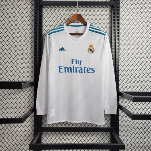 Real Madrid 2017/2018 Home Retro L/S Jersey