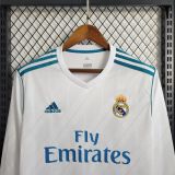 Real Madrid 2017/2018 Home Retro L/S Jersey