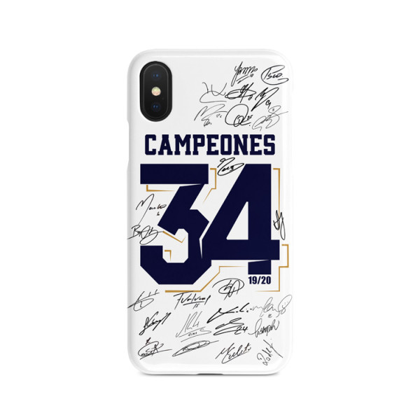 Real Madrid 34 Champions Signature Phone Case