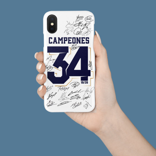 Real Madrid 34 Champions Signature Phone Case