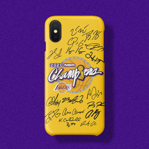 Los Angeles Lakers Team Signature Phone Case