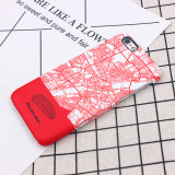 Solid Color Map of Munich Phone Case