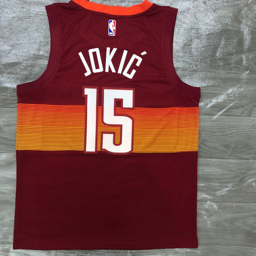 Men's Nikola Jokic Red 2020-21 Swingman Player Jersey – City Edition