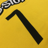 Men's Kevin Durant Yellow Swingman Player Jersey - Spread Love