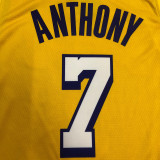 Carmelo Anthony Men's Yellow Swingman Team Jersey - Retro Classic Edition