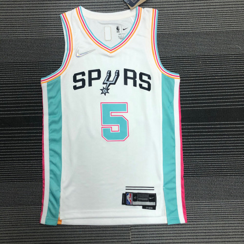 Men's Dejounte Murray White Team Jersey - 75th Anniversary City Edition