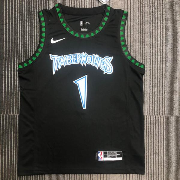 Anthony Edwards Men's Black Swingman Team Jersey - Classic Edition