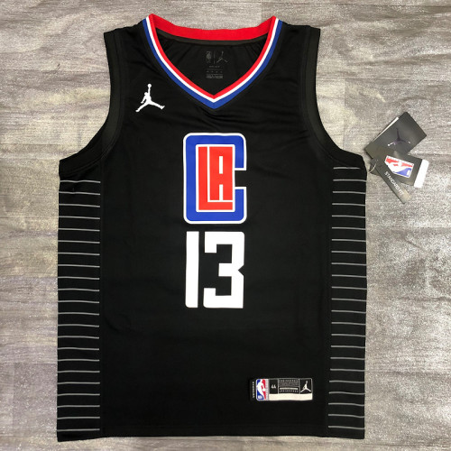 Paul George Men's Black Player Jersey- City Edition