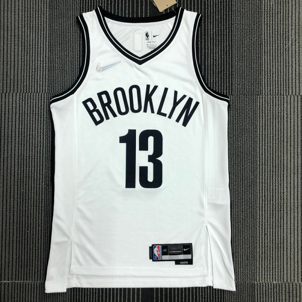 Men's Joe Harris White Team Jersey - 75th Anniversary Edition
