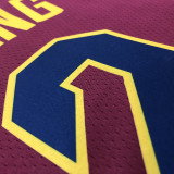 Men's Kyrie Irving Maroon Swingman Player Jersey - Icon Edition
