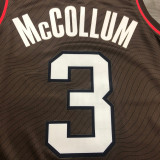 Men's C.J. McCollum Brown 2020-21 Player Swingman Jersey - City Edition