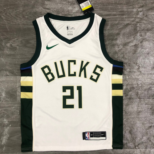 Men's Jrue Holiday White 2020-21 Swingman Player Jersey – Association Edition